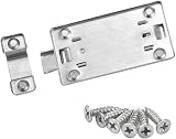 YuZhou 2Pcs Stainless Steel Toilet Door Lock Bolt 3 Inch Small Bathroom Lock view 3
