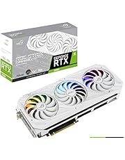 ASUS ROG STRIX NVIDIA GeForce RTX™ 3090 White OC Edition Gaming Graphics Card (PCIe 4.0, 24GB GDDR6X, HDMI 2.1, DisplayPort 1.4a, White color scheme, Axial-tech Fan Design, 2.9-slot, Super Alloy Power