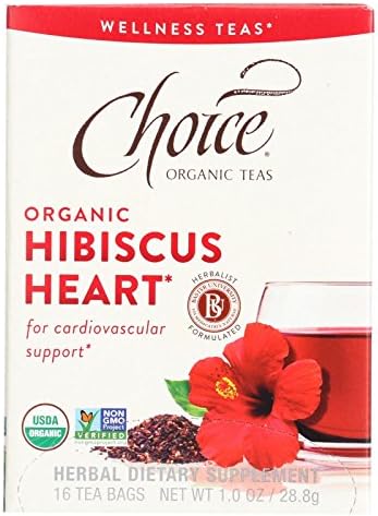 Choice Organic Teas, Tea, Og2, Hibiscus Heart, Pack of 6, Size - 16 BAG, Quantity - 1 Case