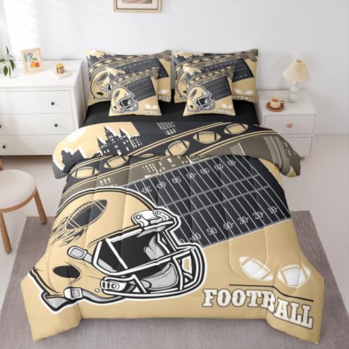 Erosebridal Football City 7 Piece Comforter Set