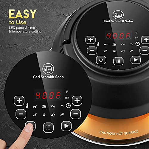 1829 Carl Schmidt Sohn Air Fryer Lid For Pressure Cooker 6 Quart & 8