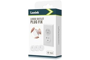 Lenink Loose Outlet Plug Fix, 12 Pack Snug Plug Socket Secured Compatible with Most Electrical Outlets and Plug Loose