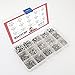 Hilitchi 510-Piece M2 M3 M4 Stainless Steel Hex Socket Head Cap Screws Nuts Assortment Kit with Box - 304 Stainless Steel
