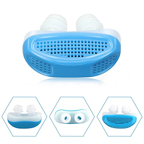 3 Packs 2-in-1 Silicone Anti Snoring Device Nose Air Purifier Vents Sleep Nasal Strips Snore Stopper Breathe Right Solution Guard AIDS Updated Version