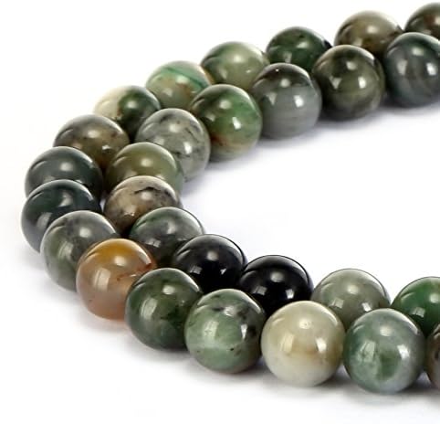 BRCbeads Gorgeous Natural Chinese Sinkaing Jade Gemstone Smooth Round Loose Beads 8mm Approxi 15.5 inch 45pcs 1 Strand per Bag for Jewelry Making