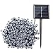 Qedertek Solar String Lights, 72ft 200 LED Fairy Christmas Lights, 8 Modes Ambiance Lighting for Outdoor, Patio, Lawn, Landscape, Garden, Home, Wedding (Cool White)