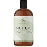 OPO MCT Oil - Pure Fractionated Coconut from Coconut Fruit Non GMO Medium Chain Triglyceride Vegan Bulk C8 &amp; C10 Carrier Oil - 16 oz 1 Pint - Skin Hair Cuticles Facial Hair