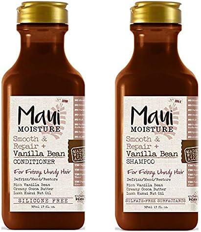 Maui Moisture Smooth & Repair + Vanilla Bean Shampoo and Conditioner