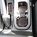 Custom Fit Cup, and Radio Pocket Liner Accessories for JL JLU Jeep Wrangler 2018 2019 13-pc Set (FITS Sports and Rubicon with Cloth Seats ONLY!, Red Trim)