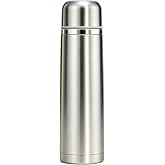 Stainless Steel Insulated Thermal Bottle With Cup Double Walled Flask 17Oz | Thermal Cups Vacuum Insulated Bottles for Tea Hot &amp; Cold Drinks Coffee Mug Travel Cup Silver