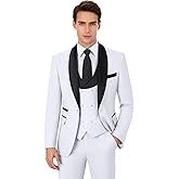 Autrl Men's Suits Knit Suit Jacket Pant 2 Piece Slim Fit Suit Double Breasted Casual Suits One Button Wedding Prom Tuxedos