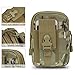 MoKo Universal Outdoor Waist Bag, Tactical EDC Molle Pouch Camping Trekking Belt Purse Fit 6.5