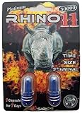 Rhino 11 Platinum 30000 - Double - Sexual Male Enhancement Supplement - 30 Pills (15 Cards)