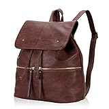 Hynes Victory Refined Women Flap Large Backpack (Chocolate)