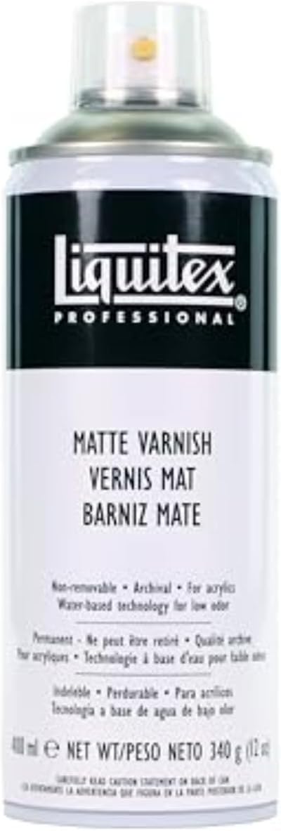 Liquitex Professional Matte Spray Varnish 400ml Artist Acrylic Art Protection