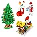 Christmas Building Kits Toy Gifts for Kids Mini Building Blocks Set of Christmas Tree, Santa Claus, Christmas Sock, Snowman(4 Sets)