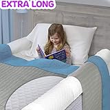 (2-Pack) Extra Long Bed Rails for Toddlers | Soft Foam Bed Bumper for Kids | Baby Bed Guard | Child Bed Safety Side Rails | Designed to fit Twin, Full, Queen & Kind Size Beds