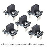 MakerFocus 5pcs NRF24L01+ Adapter ESP8266 ESP-01 Adapter Module for NRF24L01+ 2.4GHZ Wireless Transceiver Module and ESP8266 ESP-01 WiFi Module