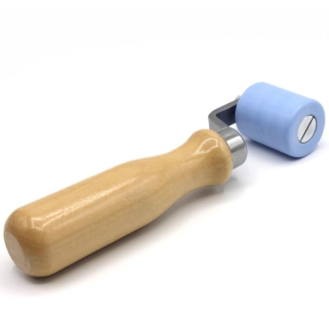 Profi Andrückrolle 40mm Teflon PTFE Andrückwalze Andrück Rolle Folie Dachdecker für Föhn Heißluftgebläse Walze Schweißwerkzeu