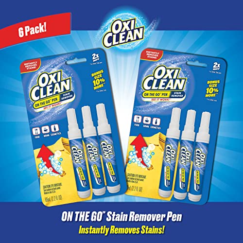 OxiClean On The Go Stain Remover Pen for Clothes and Fabric, to Go