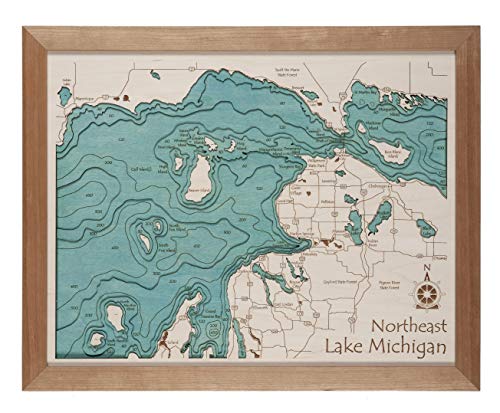 Long Lake Lifestyle Lac Vieux Desert Vilas County Wi 3d Map
