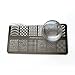 PUEEN 3.5cm Chunky CLEAR See Thru Transparent Soft Stamper and Scraper Set - Nail Art - Stamping Tools