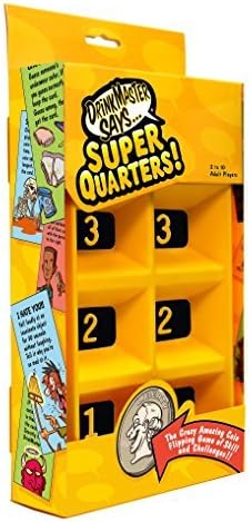 Drinkmaster Says! Quarters Edition! Fun Drinking Game Combining Quarters and Rules and Challenges by Duckdid Design