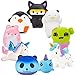 R ? HORSE Jumbo Cute Penguin, Hamster, Ninja Fox Set Kawaii Cream Scented Squishies Slow Rising Decompression Squeeze Toys for Kids or Stress Relief Toy Hop Props, Decorative Props Large (9 Pack)