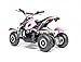 Rosso Motors Kids ATV Kids Quad 4 Wheeler Ride On with 500W 36V Battery Electric Power Lights in Pink Motorcycle for Girls, Disc Brake System for Child Safety