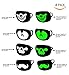 Bestsupplier 4 Pack Cool Luminous Unisex Cotton Blend Anti Dust Face Mouth Mask Black for Man Woman