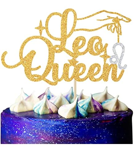 Leo Baddie Banner – Gold Glitter Zodiac Birthday Decor For Cancer Theme Parties, Boys & Girls - View #13