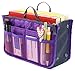 Superbpag Women Travel Insert Handbag Organizer Purse Organizer Tidy Bag Purple