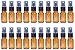 Juvale 20 Pack Glass Amber Spray Bottle with Pump for Summer Essential Oils, Reusable Travel Set (1.75 oz)