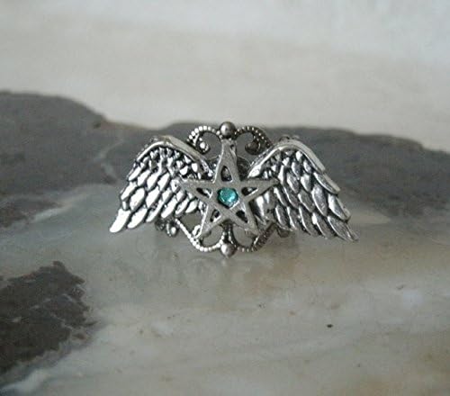 Pentacle Midi Ring, handmade jewelry wiccan pagan wicca witch witchcraft pentagram