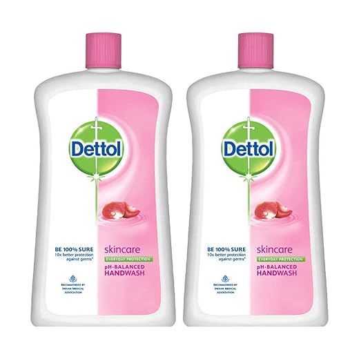 Dettol Skincare Liquid Soap Jar - 900 ml (Pack of 2)