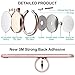 Cell Phone Finger Ring Holder, 4 Pack Mirror Surface 360 Degree Grip Kickstand for iPhone 7 Plus 6 6S 5 5C 5S, Samsung Galaxy S8 S7 Edge, Tablet, Magnetic Car Mount - Rose Gold, Gold, Silver, Black