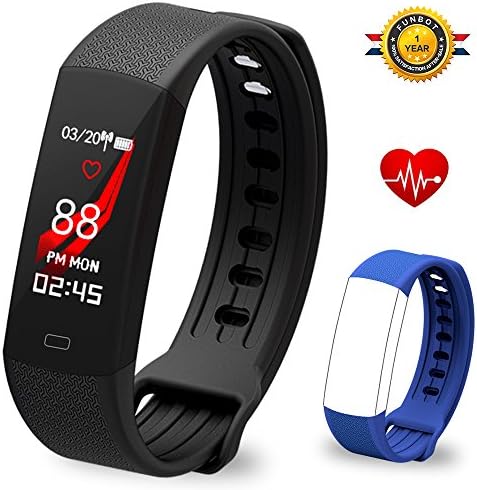 FUNBOT B6 Fitness Tracker:Activity Tracker Smart Band with Heart Rate Monitor &amp; Sleep Monitor,IP67 Waterproof Colorful Smart Pedometer Bracelet Wristband with Replacement Band for Women and Men