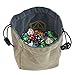 Third Die Dice Bag - Handcrafted And Reversible Drawstring Bag That Stands Open On The Table - For All Your Gaming Needs - Steel and Gray