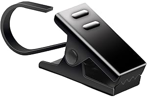 Manysky Curtain Clips Hooks, 25 Pack 430 Stainless Steel Drapery S Hooks Clips for Hanging Christmas String Lights Party Decoration, Art Craft Display, Wire Gutter Tent Camper Awning Hangers, Black