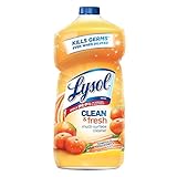 Lysol Clean & Fresh Multi-Surface Cleaner, Tangerine & Mango, 360oz (9X40oz)