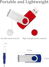ENUODA 16GB USB 2.0 Memory Stick 10 Pack Swivel Multi-Color Set view 2