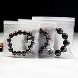 Multi-Sizes 5.9mil Clear Jewelry Anti Oxidation Bag Ziplock Clarity Tarnish Prevention Zip Closure Pouch Resealable Zipper Plastic Grip Seal Pack for Bracelet Rings Earrings 30 Pcs (4.7x4.7 inch)