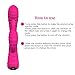 Utimi Rabbit Vibrator 9-frequency Silicone Rechargeable G-spot and Clitoral Stimulator with Double Motors