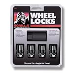 Gorilla Automotive 71631NBC Acorn Black Chrome Wheel Locks (12mm x 1.50 Thread Size) Pack of 4