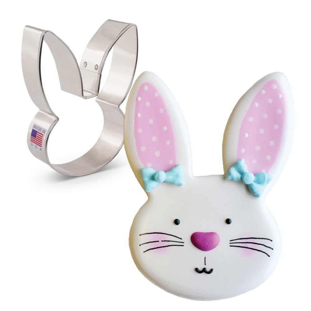 Bunny Face Cookie Cutter by Flour Box Bakery 10.8 cm, Made by Ann Clark
