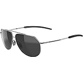bollé - LIVEWIRE, Silver Matte, HD Polarized TNS, Medium, Sunglasses, Unisex, Adult
