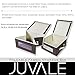 Juvale Foldable Fabric Storage Bins - Organization Storage Cube Boxes with Clear Windows & Lids - for Household Items, Clothing, Office Supplies, More - Brown/Beige