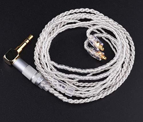 Alitutmao 7NOCC 72 Cores Gold Plated MMCX Audio Cable HIFI Wire Copper Stereo Earphone Cable Relacement for Shure SE215 SE315 SE425 SE535 SE846 UE900 Headphones