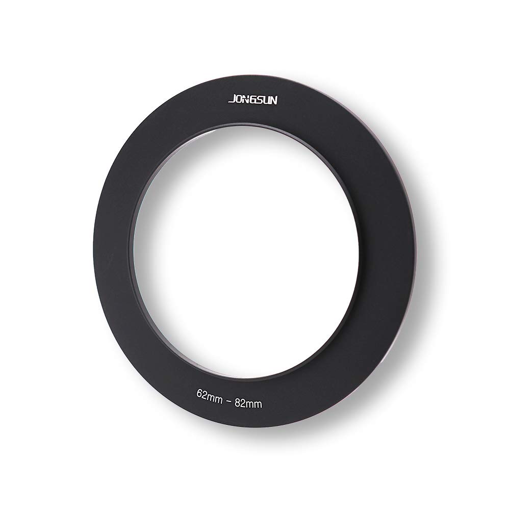 JONGSUN Adapter Ring Step Up Filter Adapter Aerometal, Compatible with Camera Lens of All Manufacturers (62mm-82mm)
