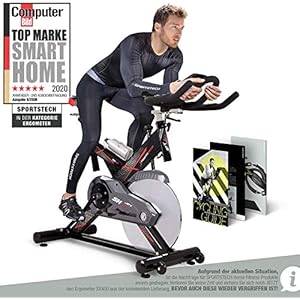 Sportstech SX400 professionele hometrainer, Duits kwaliteitsmerk, video en multiplayer app, gewicht 22 kg, ergometer met…
